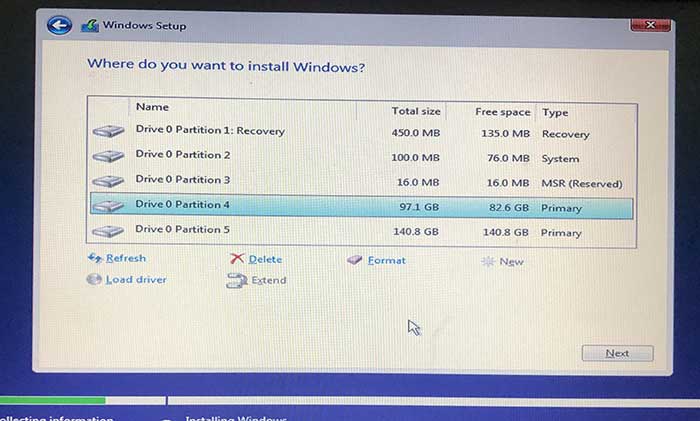 create or delete partitions on tm1 laptop