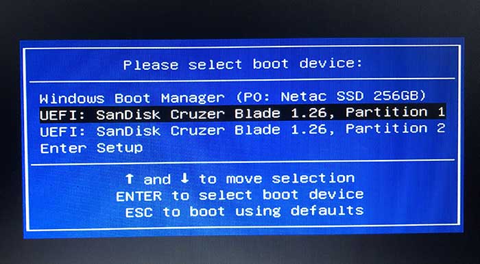 quick boot menu on tm1 laptop