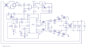 Powerful 250W PWM inverter circuit using SG3524 and BJT - DIY
