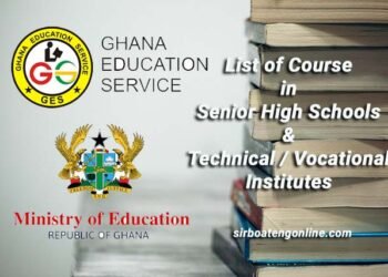 list of courses in SHS in ghana