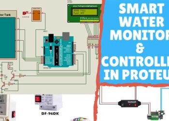 Automatic Water Level Monitor & Controller in Proteus