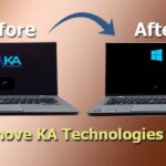 Remove KA Technologies Logo from the TM1 laptop