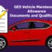 ges vehicle maintenance allowance