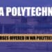 A picture showing the List Of Courses Offered In Wa Polytechnic