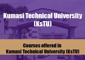 A picture showing the List of Courses Offered In Kumasi Technical University (KsTU)