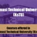 A picture showing the List of Courses Offered In Kumasi Technical University (KsTU)