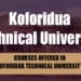 List Of Courses Offered At Koforidua Technical University